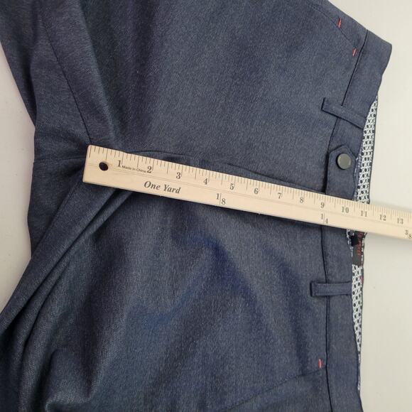 Ted Baker Golf Men's Chino Athletic Active Pants‎ Size 32R Dark Blue Gray - Picture 11 of 13